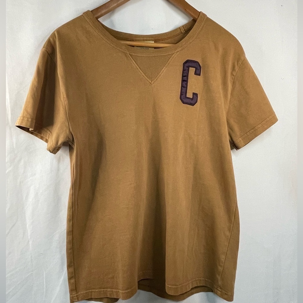 Champion Brown Short Sleeve Tee with Purple Logo
